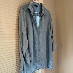 Oversized Denim Button Up